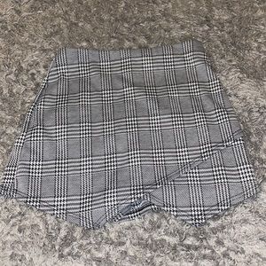 Plaid Envelope Skirt